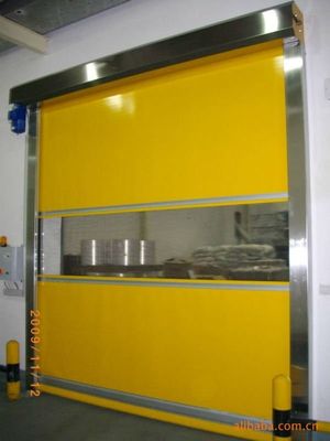 ประตูม้วน PVC ความเร็วสูงด้วยรีโมท 1.5m / s Industrial Rapid Door
