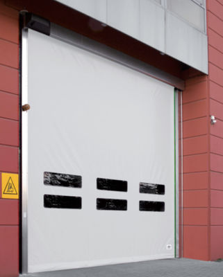 ประตูม้วนเร็วอุตสาหกรรม ประตูม้วนอัตโนมัติ PVC ฉนวนกันความร้อน