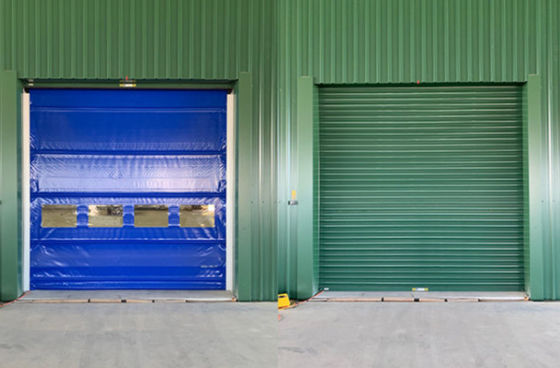 High Speed ​​Shutter Rapid Roller Fast PVC Doors อุตสาหกรรมกันน้ำได้