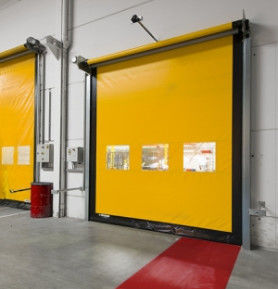 โกดัง PVC Rapid Roller Doors ประตูม้วนพลาสติกอัตโนมัติ Fast Gate Windproof