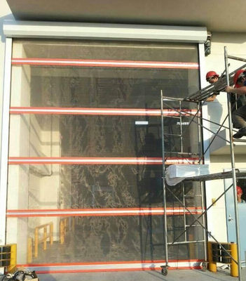 โกดัง PVC Rapid Roller Doors ประตูม้วนพลาสติกอัตโนมัติ Fast Gate Windproof