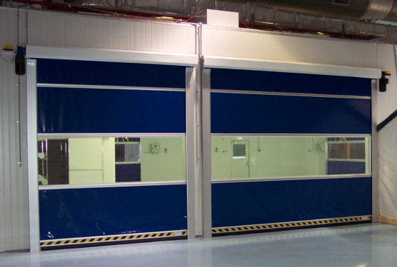 ประตูม้วน PVC อย่างรวดเร็ว 900 / 800N แรงฉีกขาดสำหรับใช้ในอุตสาหกรรม