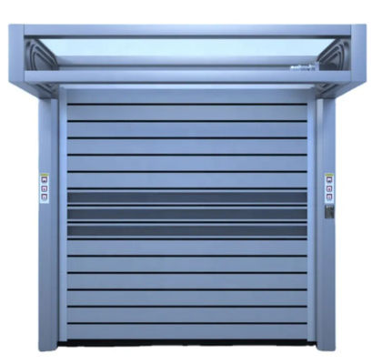 ภายนอก อลูมิเนียม เร็ว โรลล์ ความเร็วสูง ประตูสไพร่ แรงไฟฟ้า 220V / 50HZ ยาวนาน