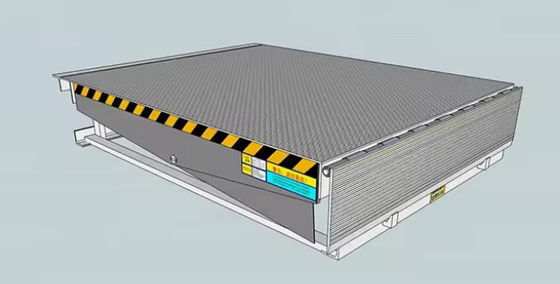 ไฮดรอลิก Dock Door Levelers Workshop อัตโนมัติ Dock Plate 25000-40000LBS การออกแบบที่ปลอดภัย