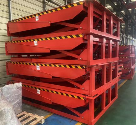 เครื่องปรับระดับ Dock Loading ที่สามารถปรับแต่งได้ ด้วยคุณสมบัติความปลอดภัย การติดตั้งในสถานที่และการควบคุมหลายอย่าง