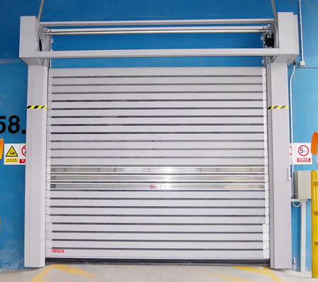 PLC ควบคุมความเร็ว Spiral Door อลูมิเนียมสกัด สร้าง 0.8m / s ความเร็วการเปิด โลหะอุตสาหกรรม Roll Up Door