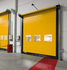 304 สแตนเลส อุปกรณ์ประปาความร้อน ความเร็วรวดเร็ว Roll Up PVC Shutter ประตูพาณิชย์ รวดเร็วอัตโนมัติ
