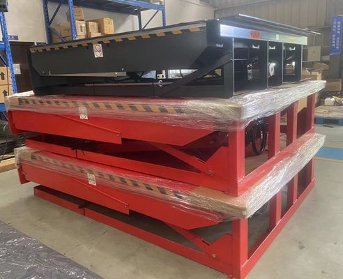 25000-40000LBS ความจุ ห้องงานออกแบบที่ปลอดภัย อัตโนมัติ Dock Plate Dock Door Levelers งานหนัก ไฮดรอลิก