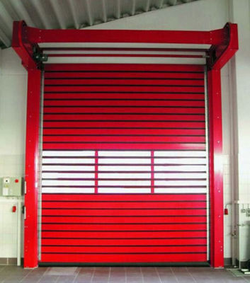 อลูมิเนียมโปร่ง ความเร็วสูงสไพร่ ประตูไฟฟ้า 220V / 50HZ สําหรับโกดัง
