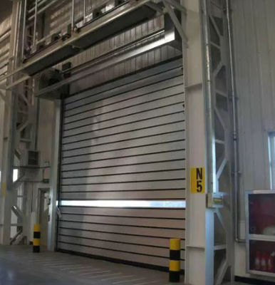 อลูมิเนียมสลัด ความเร็วสูง สายสไพร่ประตู มอเตอร์พลังงาน 0.75KW ประสิทธิภาพความปลอดภัย ≤2.0m3/ M2.s ความเร็วปิด 0.8m/s
