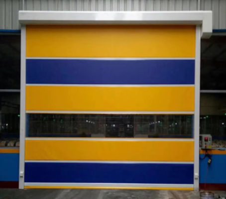 การติดตั้งง่าย ความเร็วสูง PVC Roll Up Rapid Shutter Door 304 สแตนเลส โดรนดีไซน์ซิป