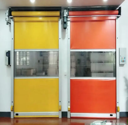 โรงงานอุตสาหกรรมกันฝุ่น โกง PVC ประตูความเร็วสูง
