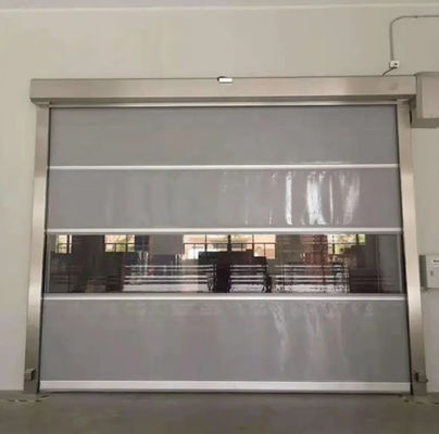 การเก็บรักษาที่เย็น ซีปเจอร์ดี ปรับปรุงความเร็วสูง PVC Roll Up รวดเร็ว Shutter ประตู 304 สแตนเลส การทํางานอัตโนมัติ