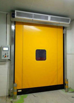 การเก็บรักษาที่เย็น ความเร็วสูง PVC Roll Up รวดเร็ว Shutter Zipper ประตู ประตู 304 สแตนเลส วัสดุกันหนาว ใช่และมือ / อัตโนมัติ