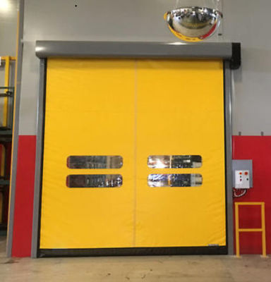 การเก็บรักษาที่เย็น ความเร็วสูง PVC Roll Up รวดเร็ว Shutter Zipper ประตู ประตู 304 สแตนเลส วัสดุกันหนาว ใช่และมือ / อัตโนมัติ