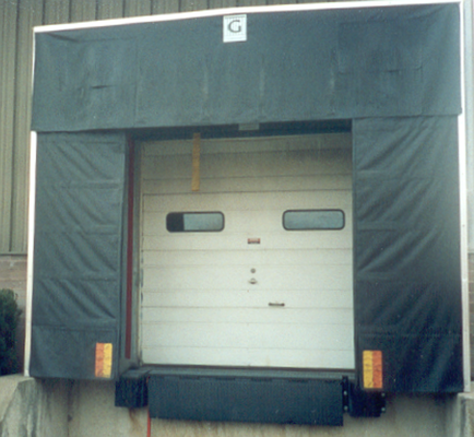 Wear-resistant Fabric Adjustable Loading System dock door shelter durable and for Truck Bay PVC Material for Bay Loading Dock Leveler