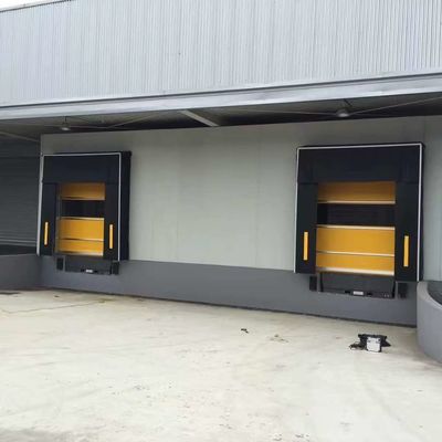 Pvc Fabric Mechanical Loading Dock Shelters ใช้กันอย่างแพร่หลายสำหรับอุตสาหกรรม Sponge Dock Seal ผู้ผลิต