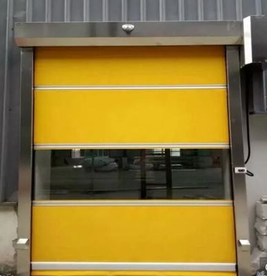 การทำงานของมอเตอร์ Pvc Rapid Roller Doors ระบบอัตโนมัติระดับสูง Rise Rolling Shutter Doors