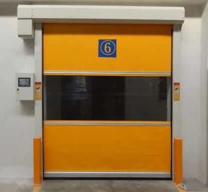 ประตูม้วน PVC ความเร็วสูงด้วยรีโมท 1.5m / s Industrial Rapid Door