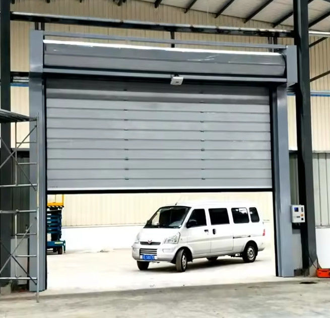 ความเร็วประตูสไพร่ด้วย 0.8m / s เปิด 0.75KW มอเตอร์พลังงาน Photoelectric ระบบความปลอดภัยเซ็นเซอร์