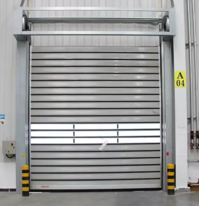 PLC ควบคุมความเร็ว Spiral Door อลูมิเนียมสกัด สร้าง 0.8m / s ความเร็วการเปิด โลหะอุตสาหกรรม Roll Up Door