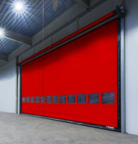 304 สแตนเลส อุปกรณ์ประปาความร้อน ความเร็วรวดเร็ว Roll Up PVC Shutter ประตูพาณิชย์ รวดเร็วอัตโนมัติ