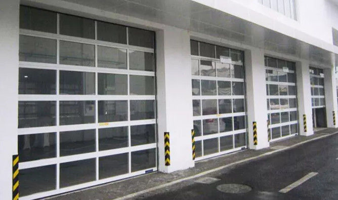 อัตโนมัติไฟฟ้าม้วนภายนอกสหรัฐอะลูมิเนียม Full View 3 ชั้นสหรัฐอะลูมิเนียม Glass ประตูโรงรถ