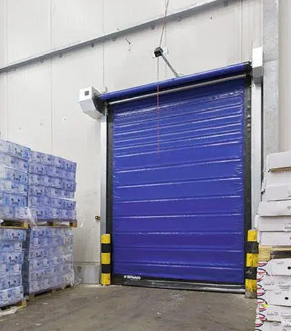 304 สแตนเลส ความเร็วสูง PVC โรล-อัพ ประตูชัตเตอร์รวดเร็ว สําหรับการบํารุงรักษาที่ต่ําและอุปกรณ์กันความร้อน